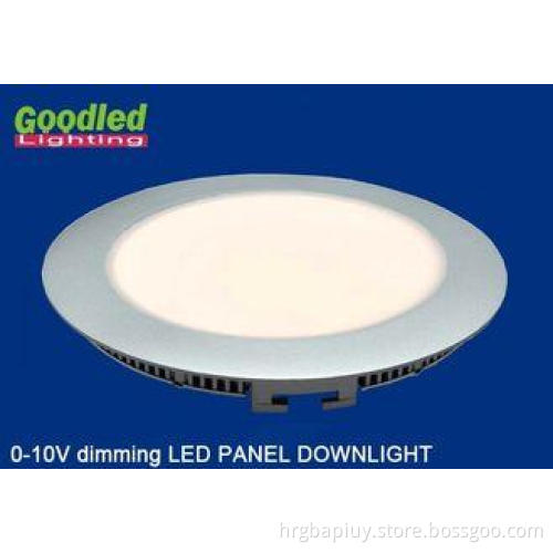 Ultra thin 0 - 10V Dimmable LED Panel Downlight 8W with Alu